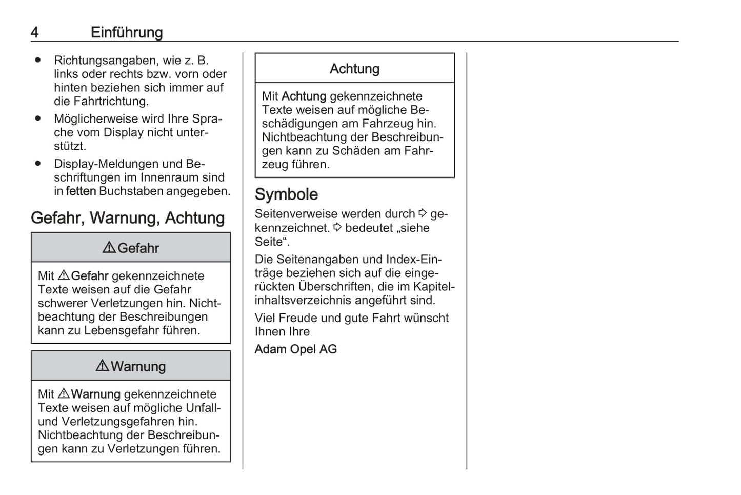 2016 Opel Zafira Tourer Bedienungsanleitung | Deutsch