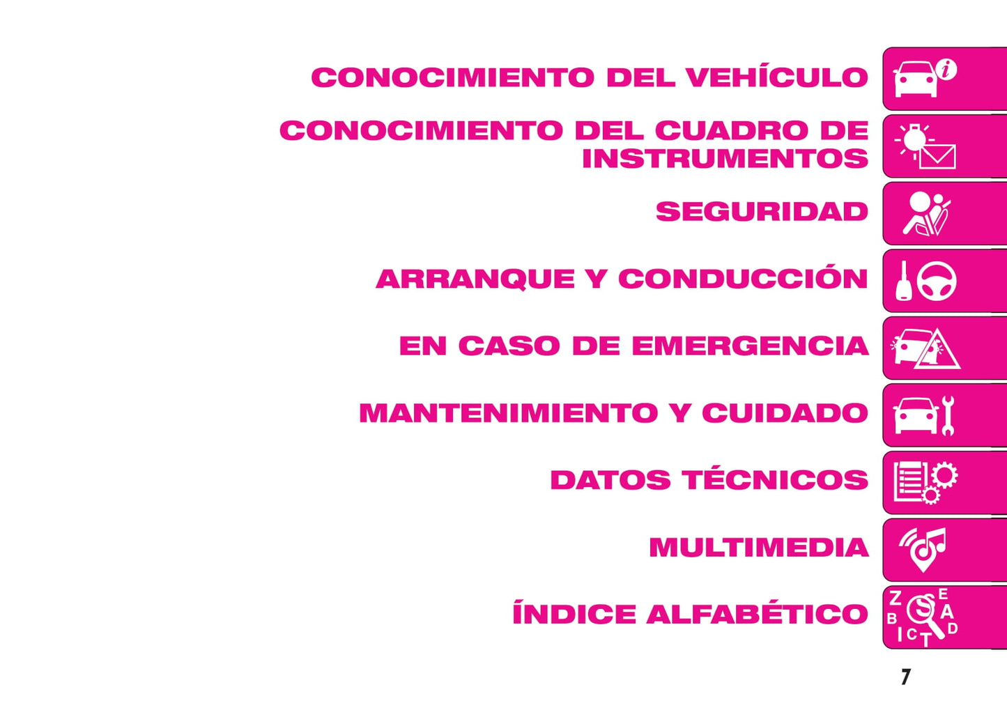 2016-2020 Abarth 595/695 Owner's Manual | Spanish