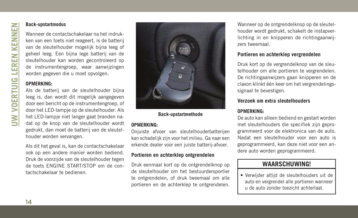 2018-2019 Jeep Wrangler Bedienungsanleitung | Niederländisch