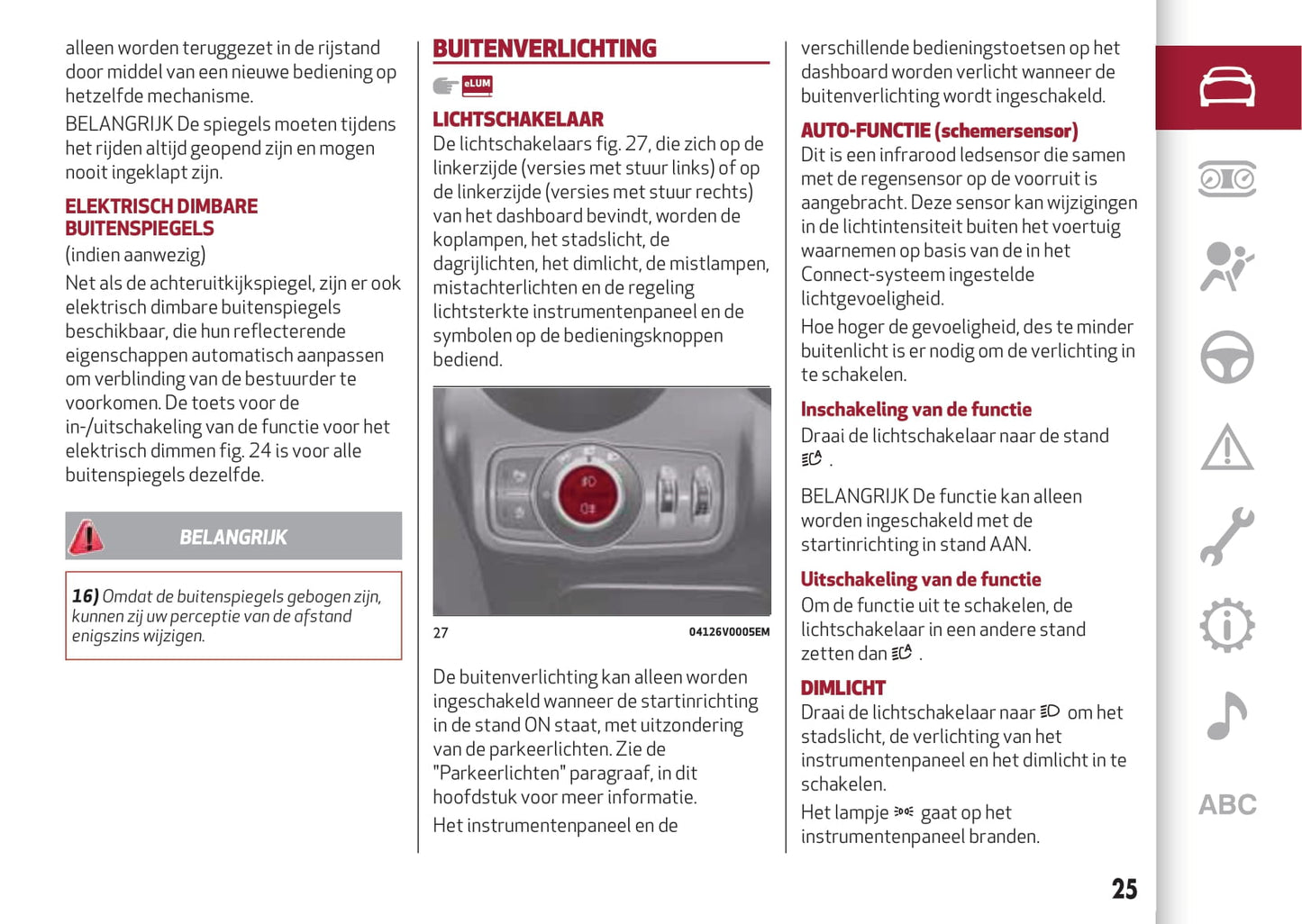 2017-2020 Alfa Romeo Stelvio Bedienungsanleitung | Niederländisch