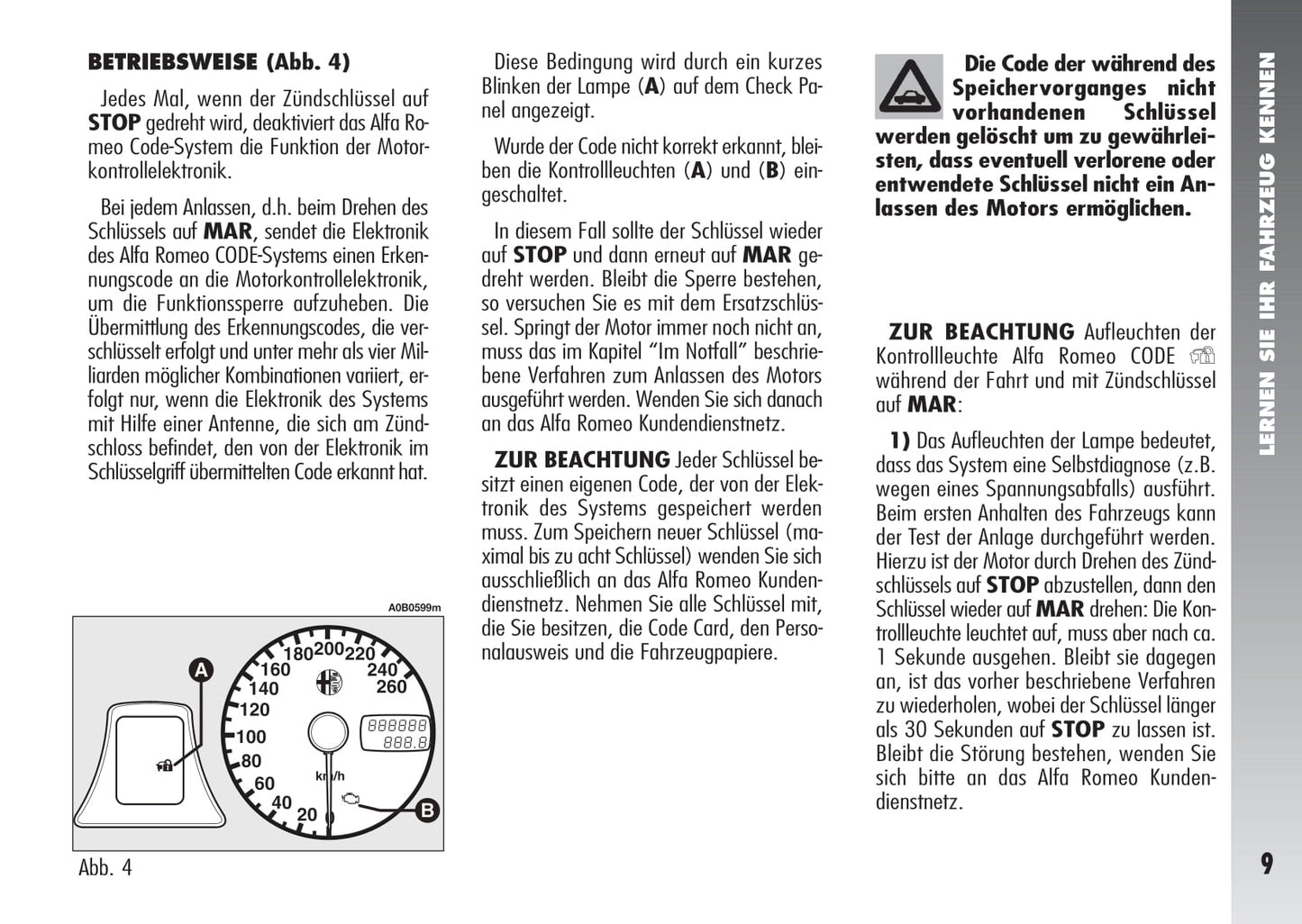 2003-2005 Alfa Romeo 156 Bedienungsanleitung | Deutsch