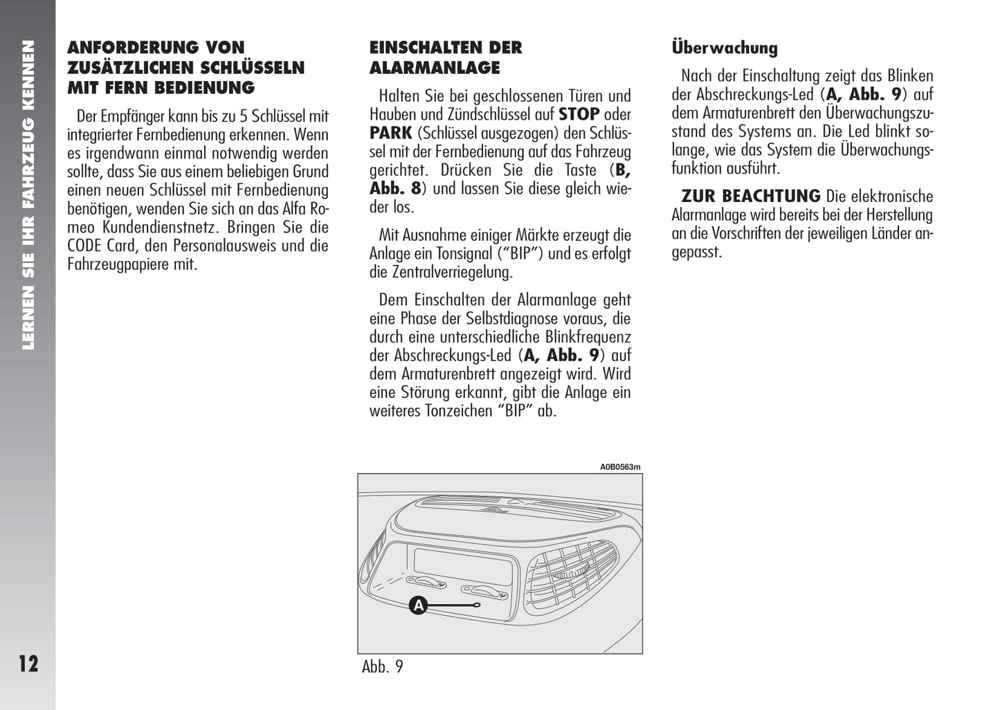 2003-2005 Alfa Romeo 156 Bedienungsanleitung | Deutsch