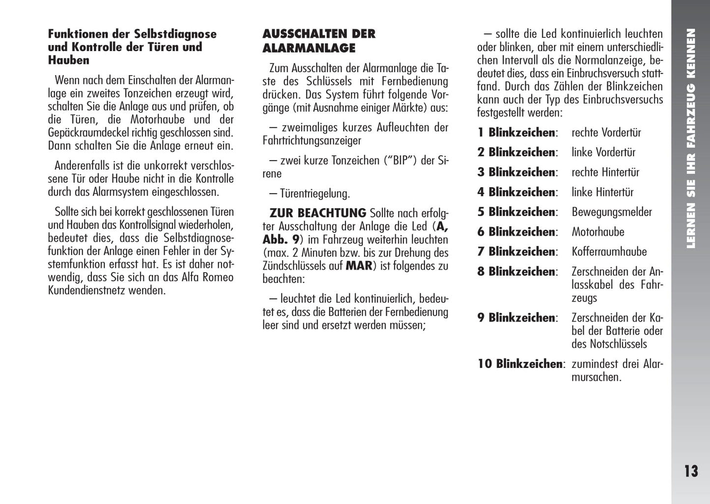 2003-2005 Alfa Romeo 156 Bedienungsanleitung | Deutsch