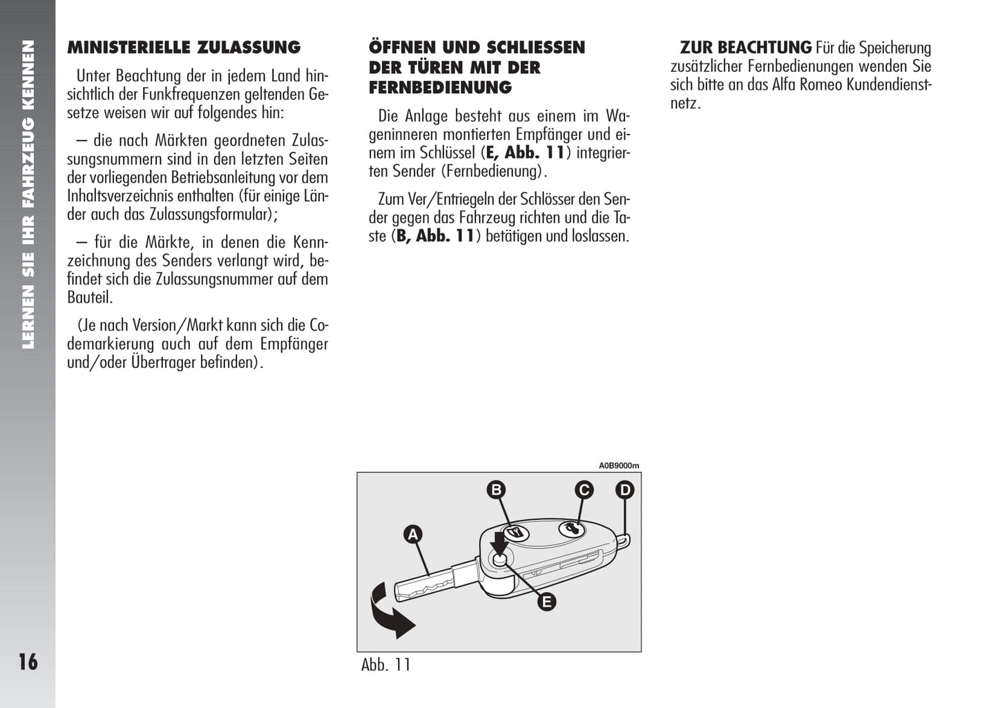 2003-2005 Alfa Romeo 156 Bedienungsanleitung | Deutsch