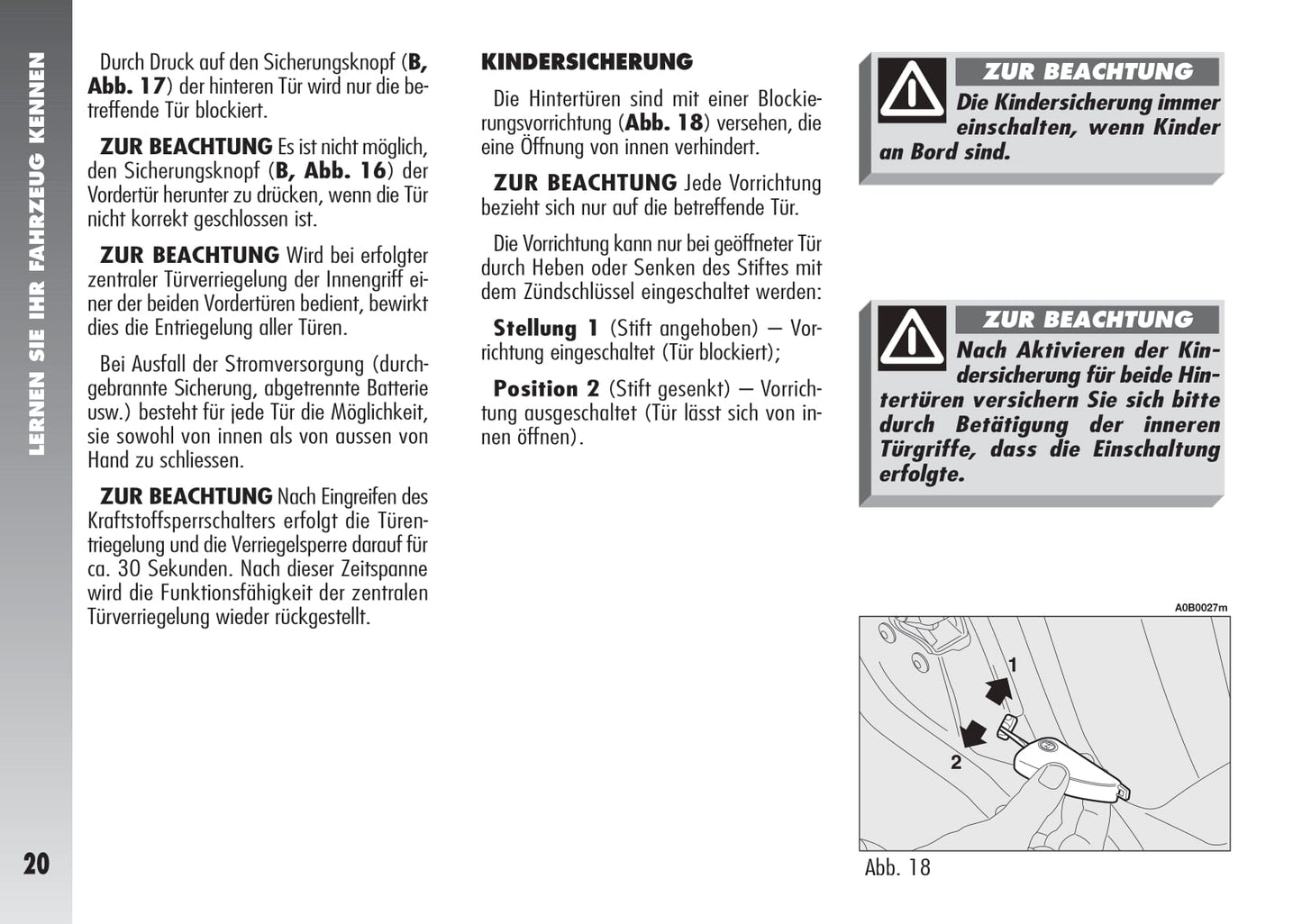 2003-2005 Alfa Romeo 156 Bedienungsanleitung | Deutsch