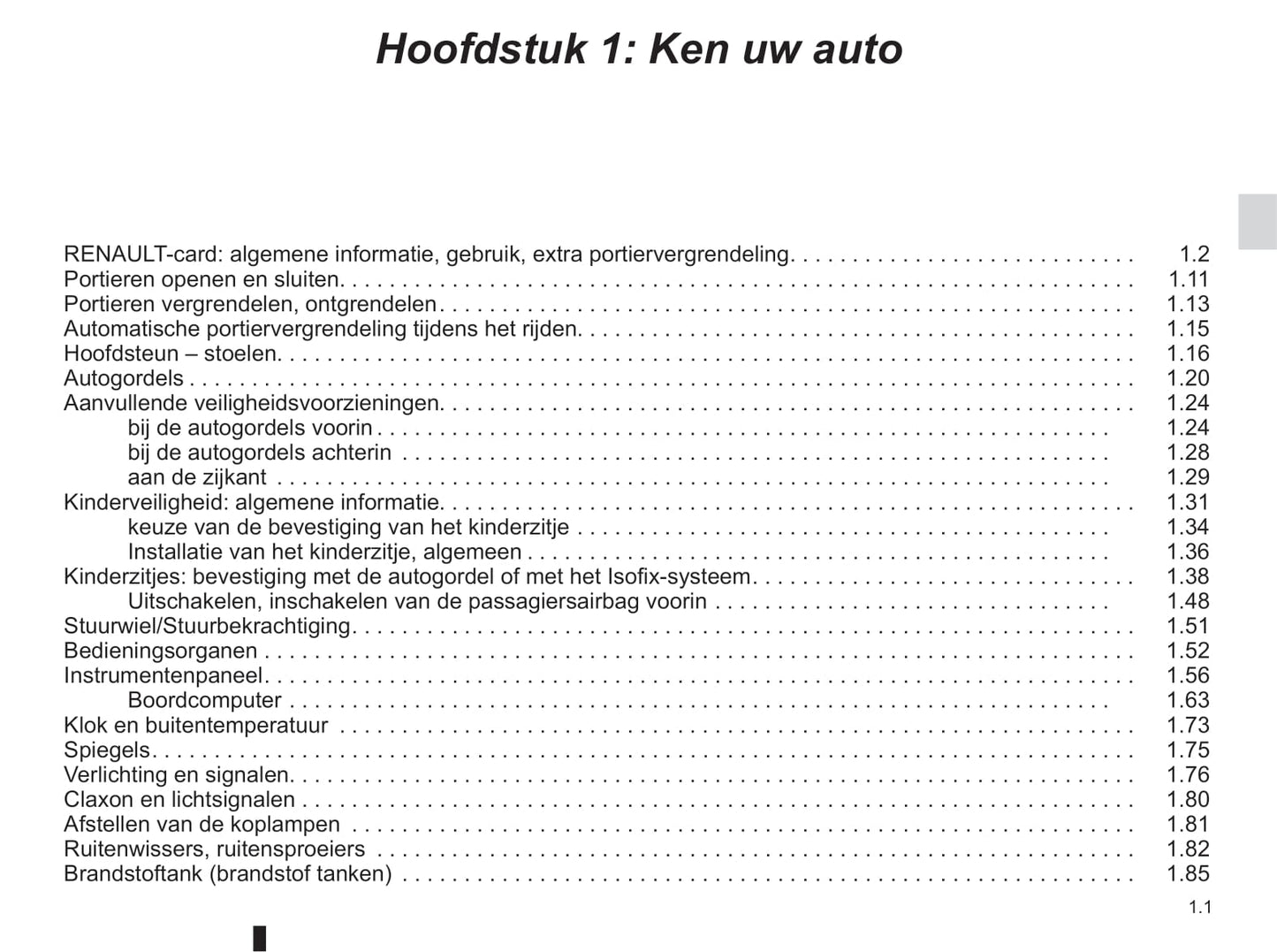 2016-2017 Renault Clio Bedienungsanleitung | Niederländisch