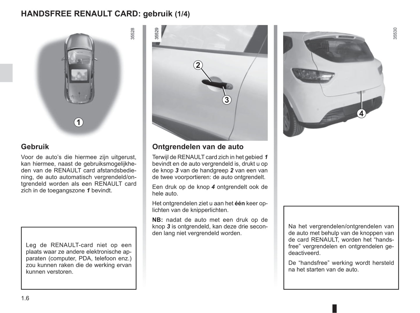 2016-2017 Renault Clio Bedienungsanleitung | Niederländisch