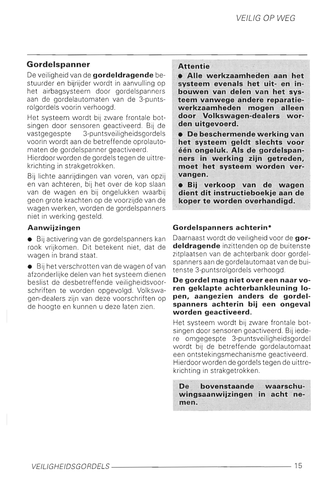 1999-2001 Volkswagen Polo Bedienungsanleitung | Niederländisch