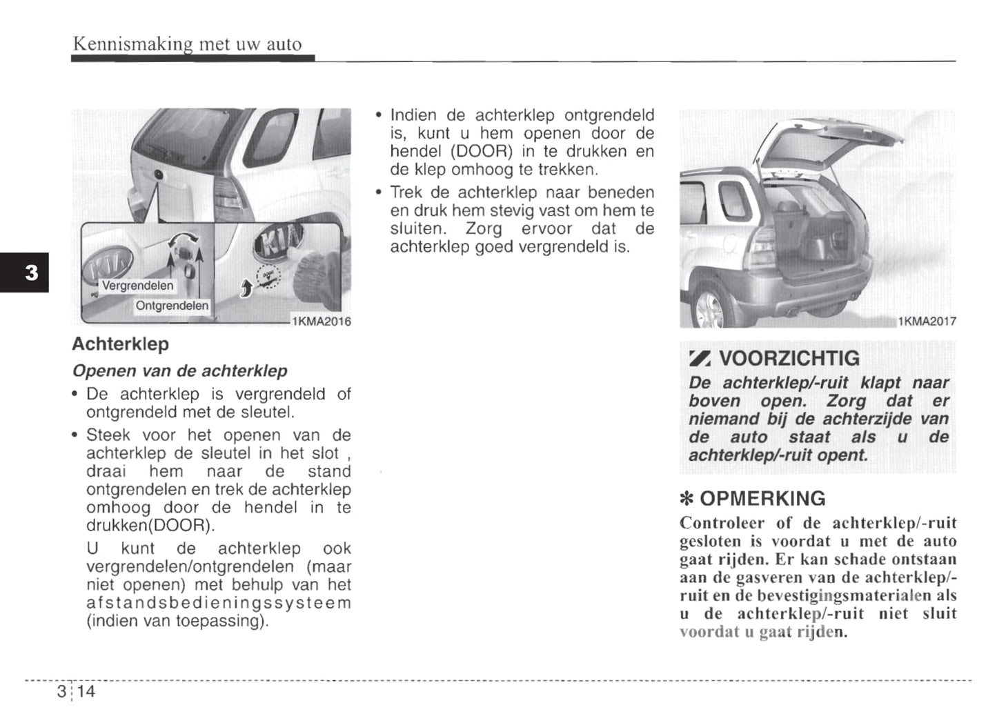 2007-2008 Kia Sportage Bedienungsanleitung | Niederländisch
