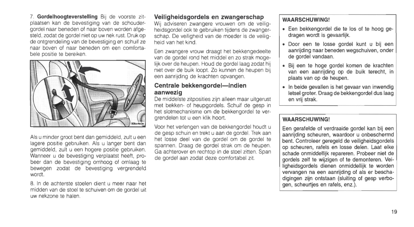 1999-2005 Chrysler Neon Owner's Manual | Dutch