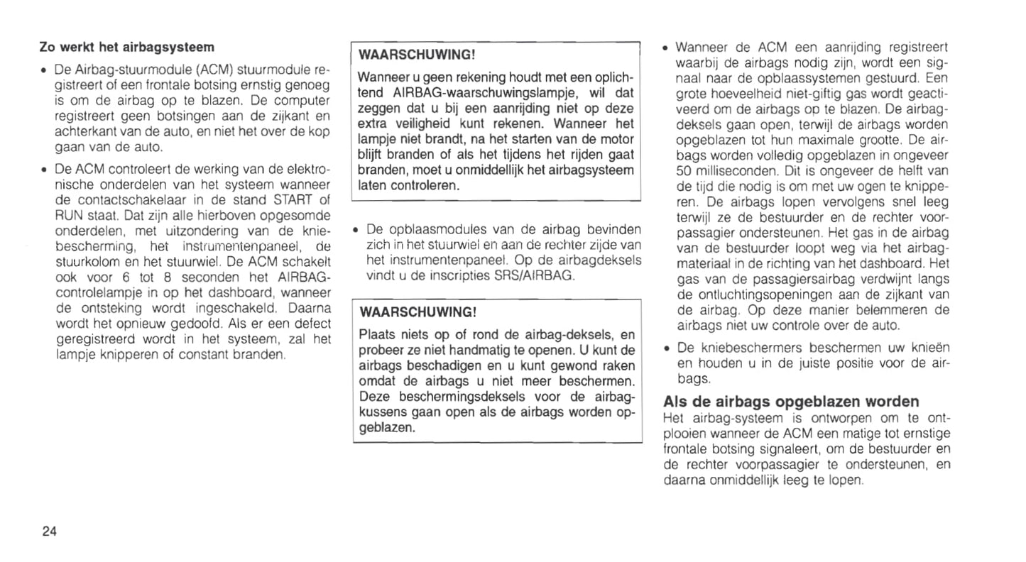 1999-2005 Chrysler Neon Owner's Manual | Dutch