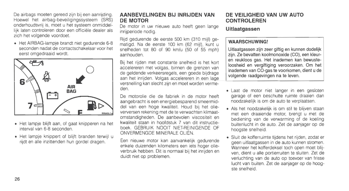 1999-2005 Chrysler Neon Owner's Manual | Dutch