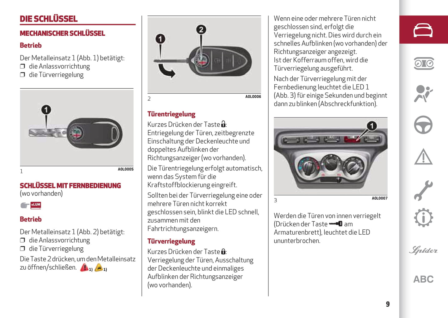2013-2023 Alfa Romeo 4C Bedienungsanleitung | Deutsch