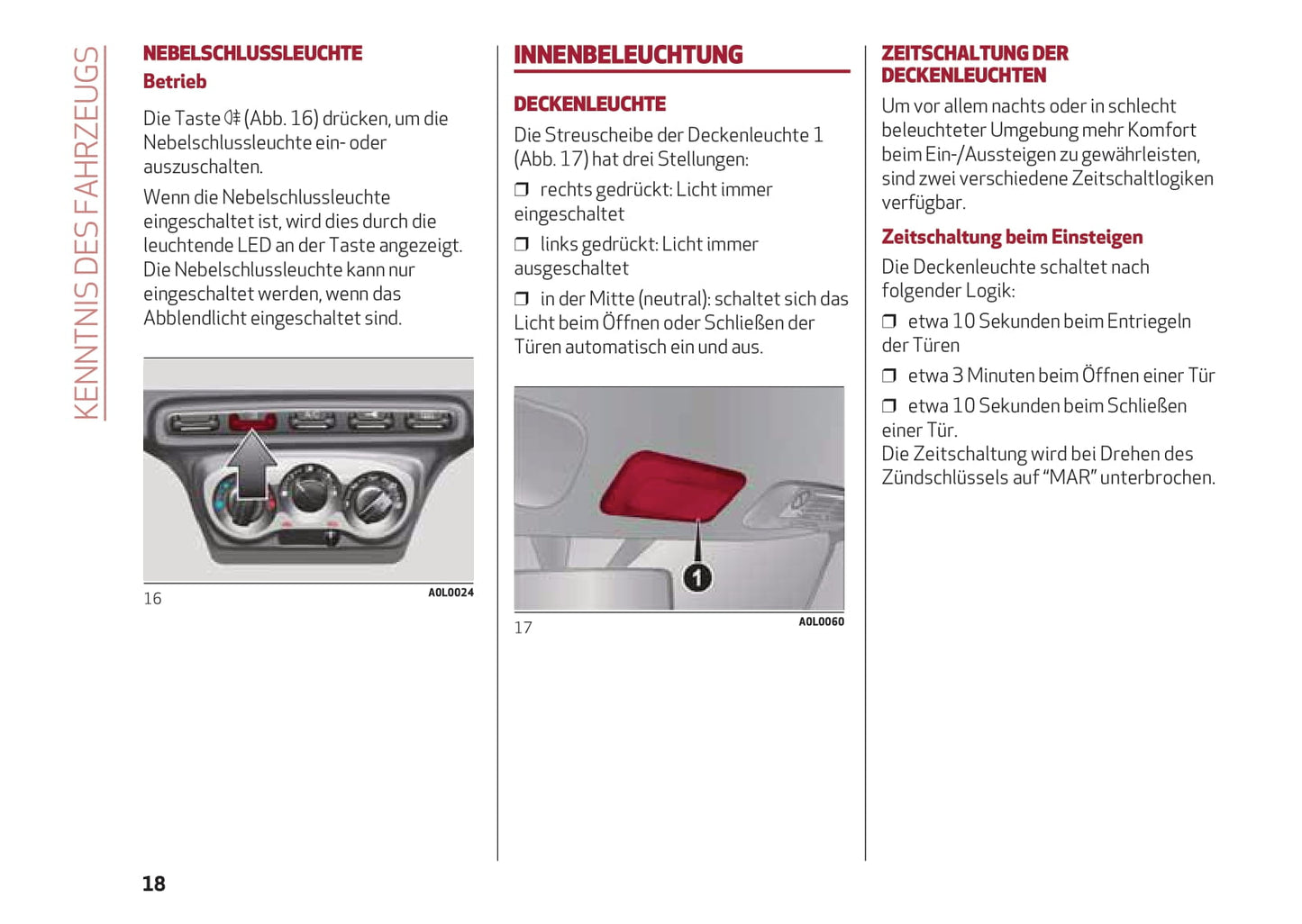 2013-2023 Alfa Romeo 4C Bedienungsanleitung | Deutsch