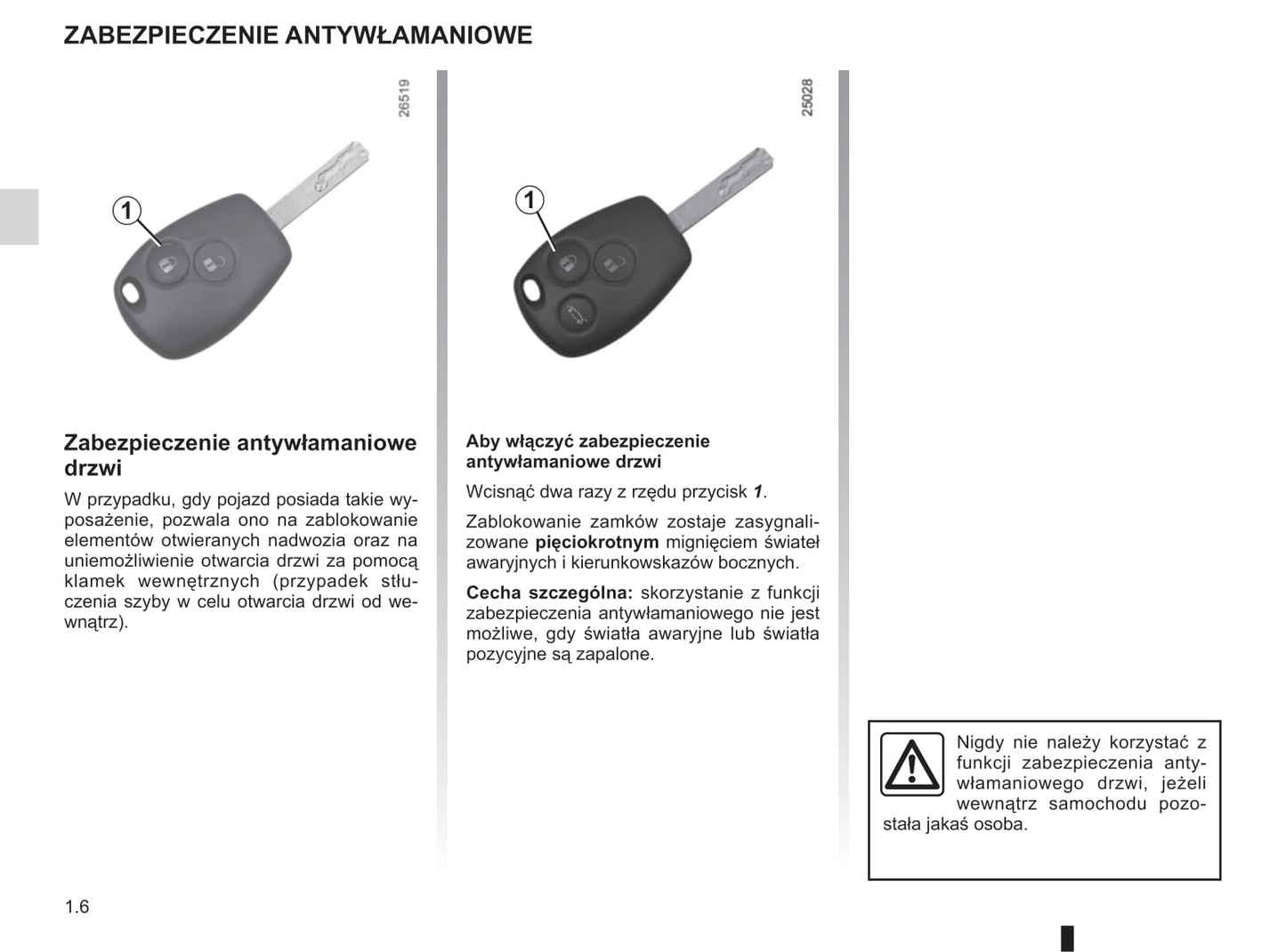 2018-2019 Renault Trafic Bedienungsanleitung | Polnisch