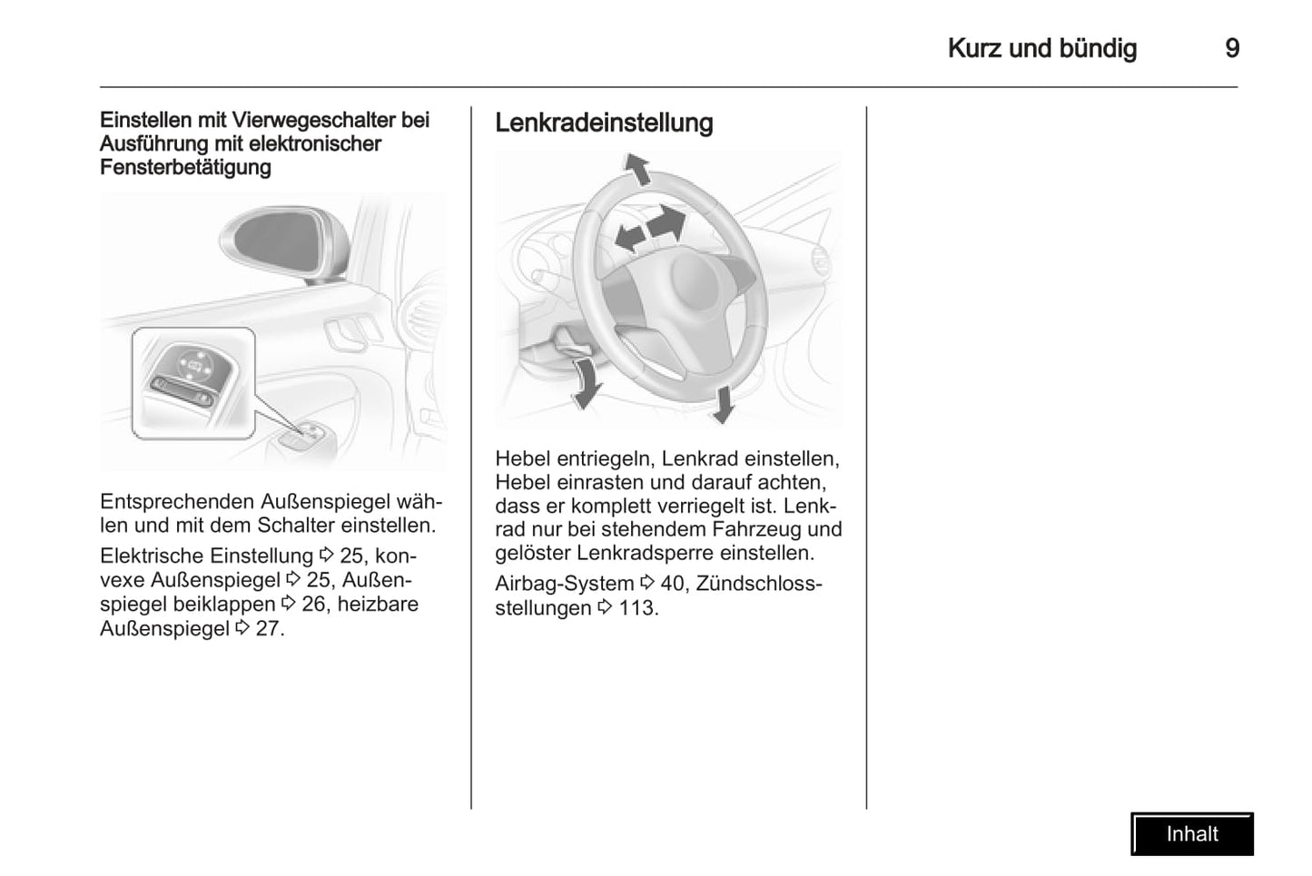 2009-2010 Opel Corsa Owner's Manual | German