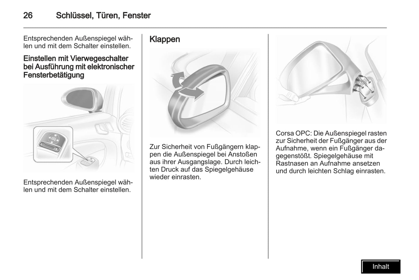 2009-2010 Opel Corsa Owner's Manual | German