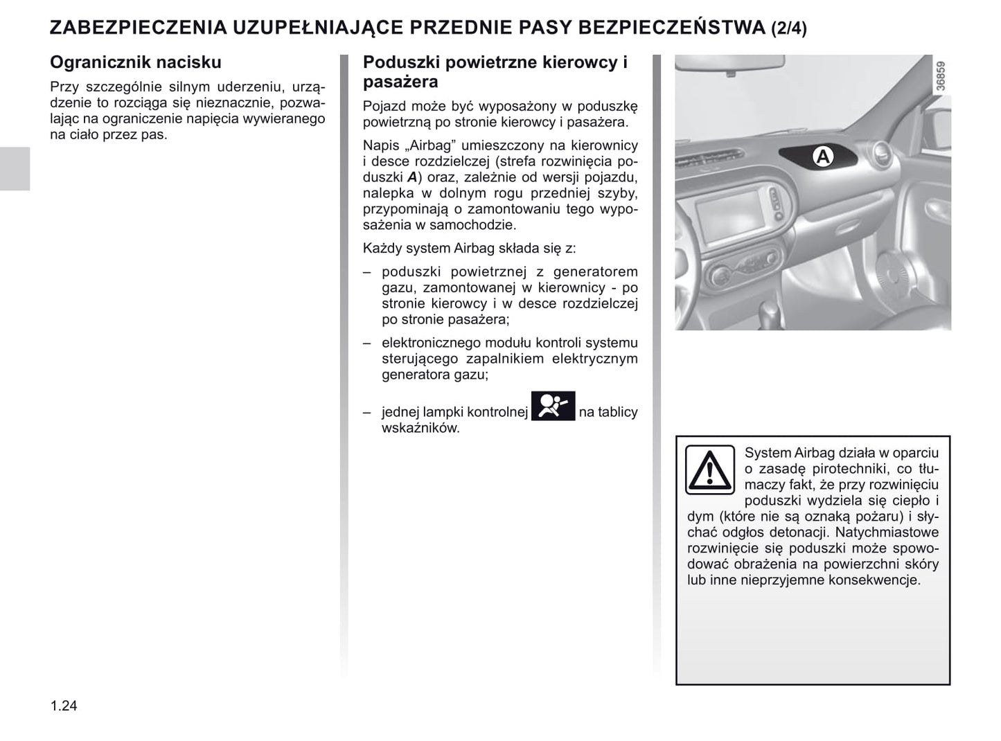 2018-2019 Renault Captur Owner's Manual | Polish