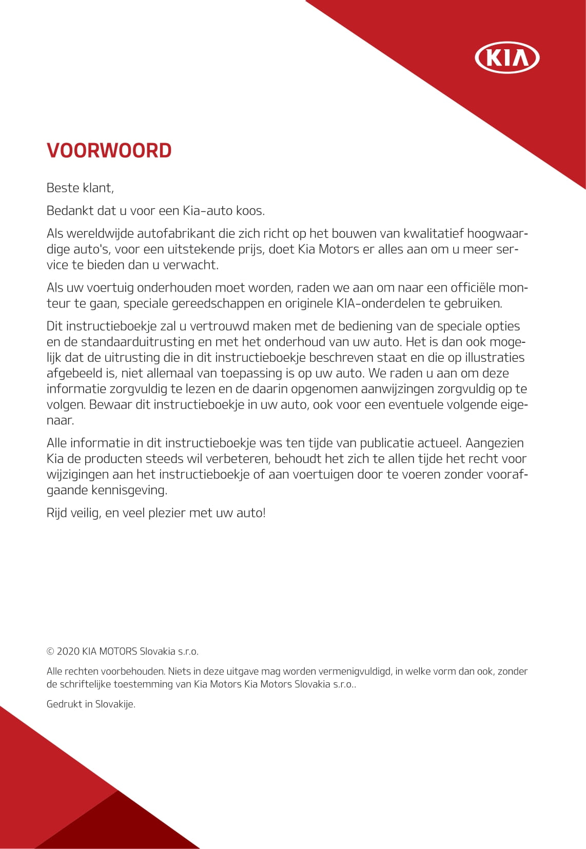 2020-2021 Kia Ceed Plug-in Hybrid Bedienungsanleitung | Niederländisch