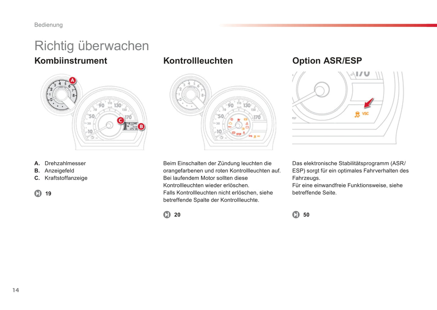 2012-2014 Citroën C1 Bedienungsanleitung | Deutsch