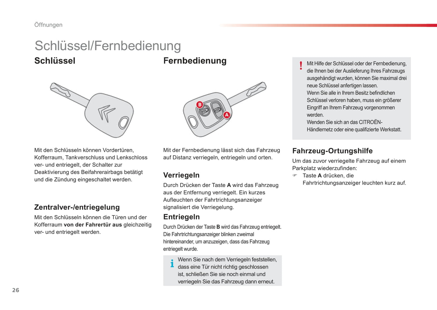 2012-2014 Citroën C1 Bedienungsanleitung | Deutsch