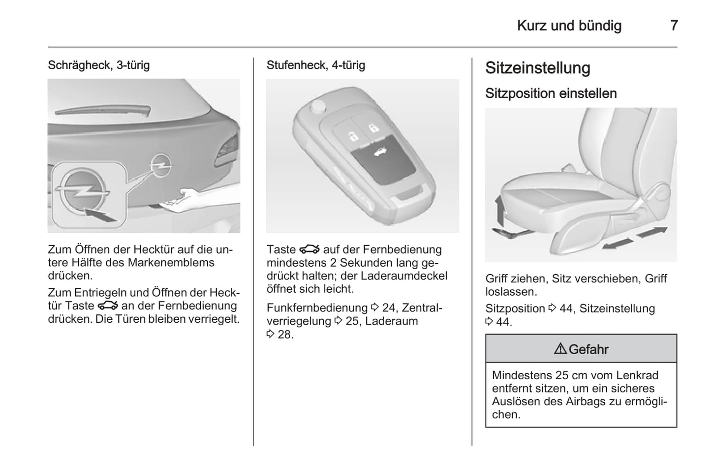 2014 Opel Astra Bedienungsanleitung | Deutsch