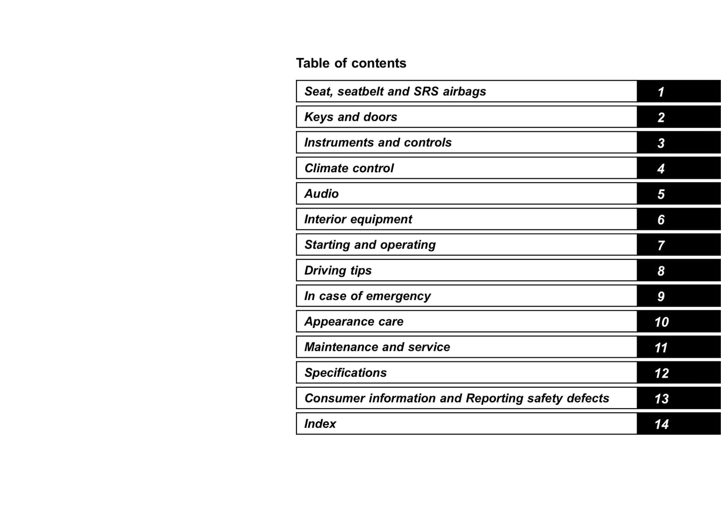 2012-2017 Subaru Crosstrek Bedienungsanleitung | Englisch