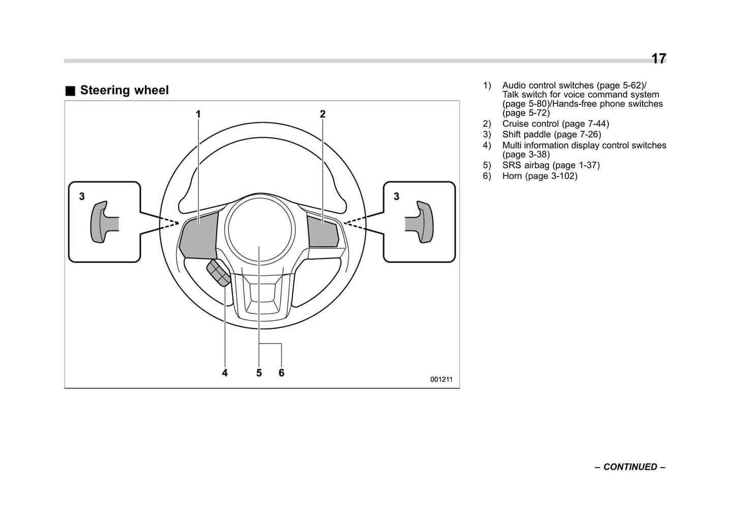 2012-2017 Subaru Crosstrek Bedienungsanleitung | Englisch