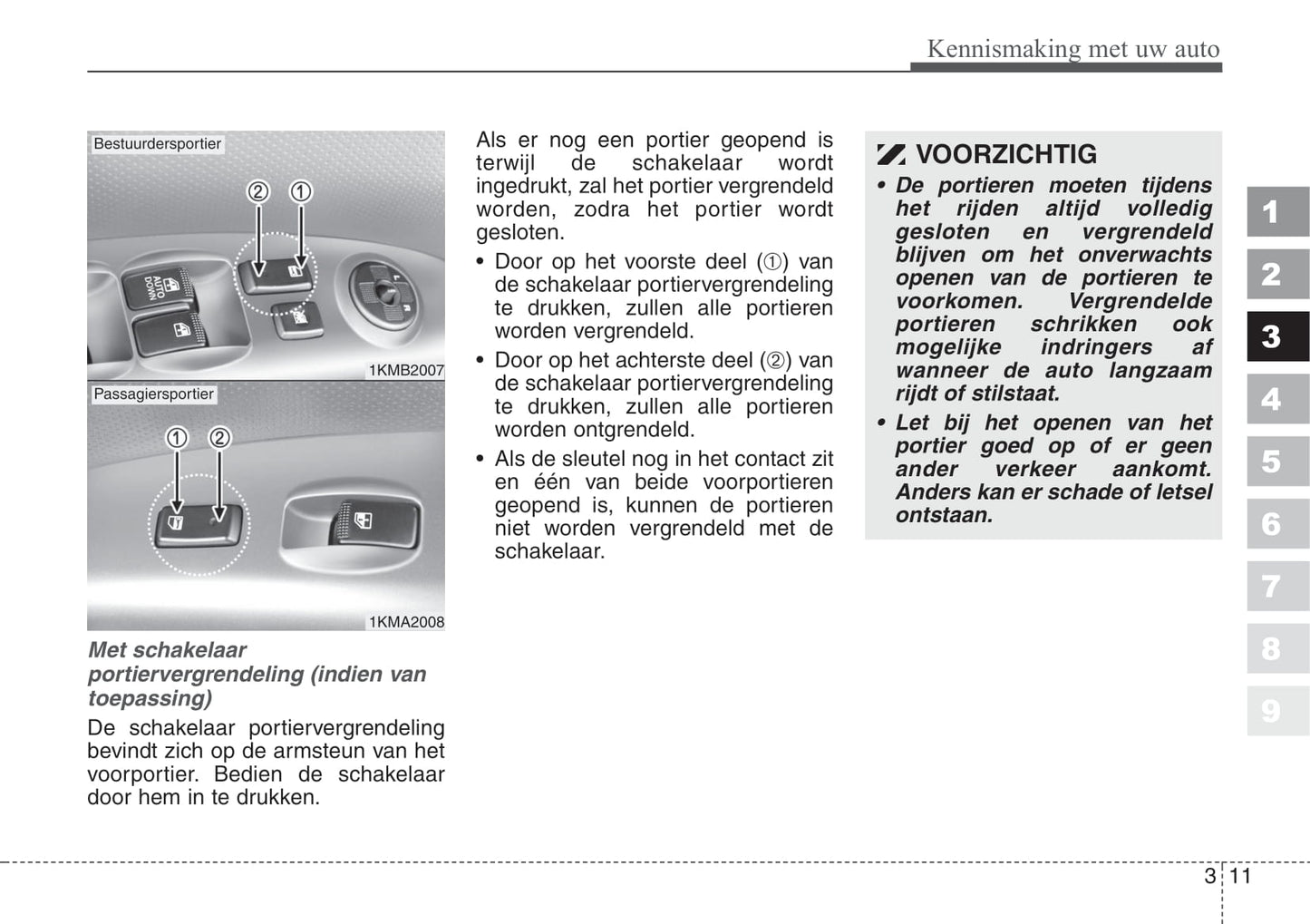2007-2008 Kia Sportage Bedienungsanleitung | Niederländisch