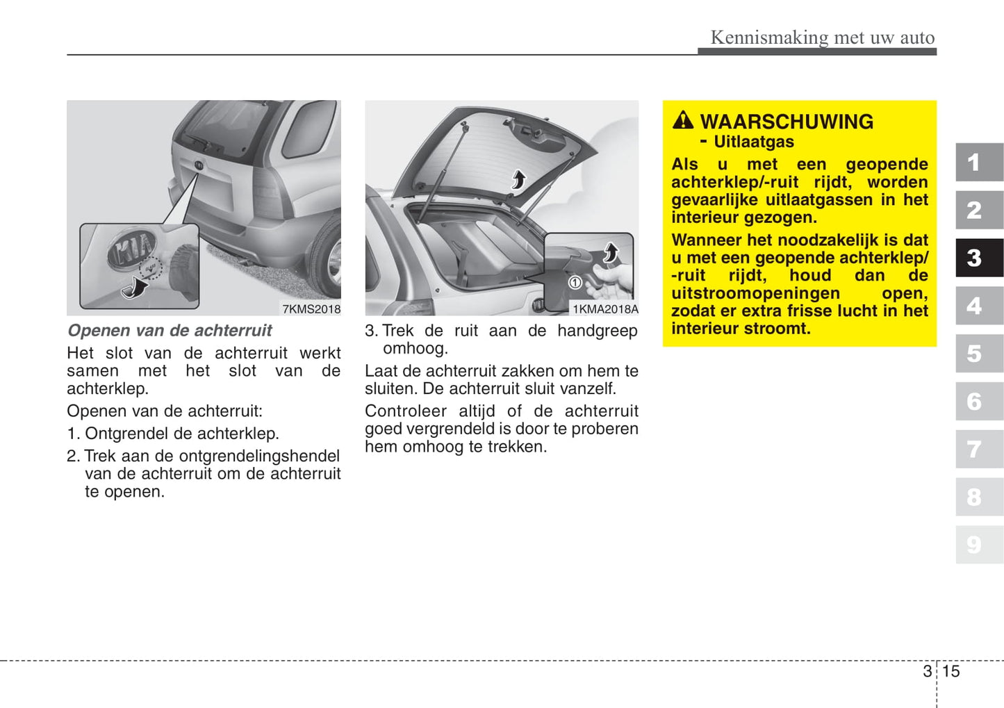 2007-2008 Kia Sportage Bedienungsanleitung | Niederländisch