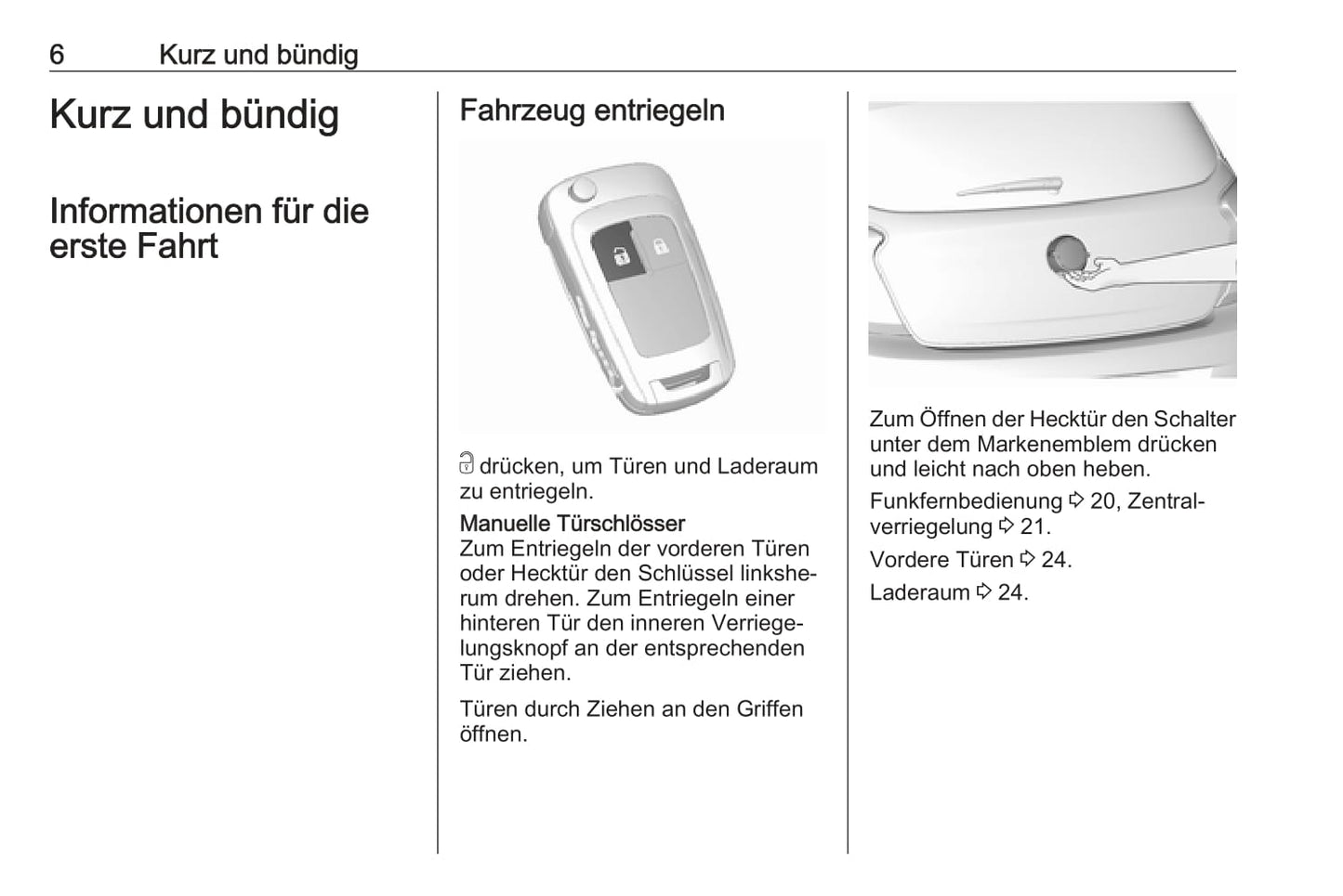 2017-2018 Opel Karl Owner's Manual | German