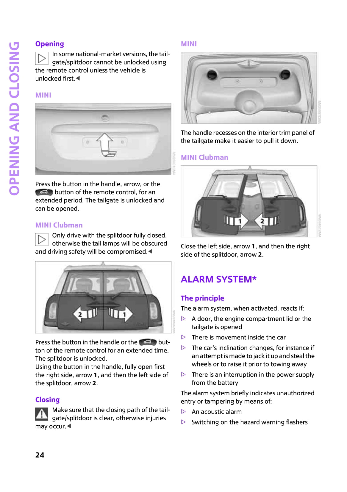 2007-2010 Mini Clubman/Cooper/One Bedienungsanleitung | Englisch