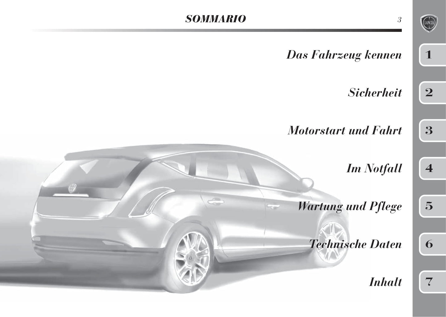 2008-2011 Lancia Delta Bedienungsanleitung | Deutsch