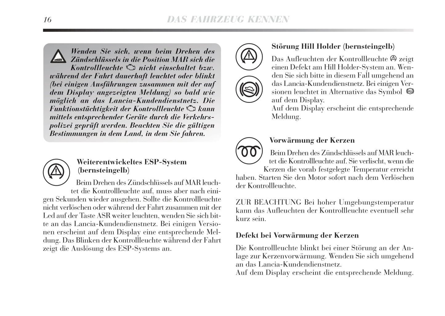 2008-2011 Lancia Delta Bedienungsanleitung | Deutsch