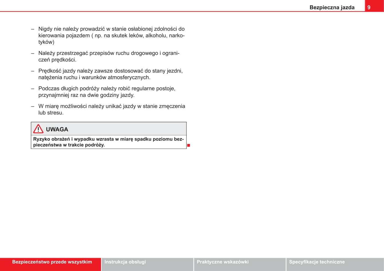 2013-2014 Seat Ibiza Owner's Manual | Polish