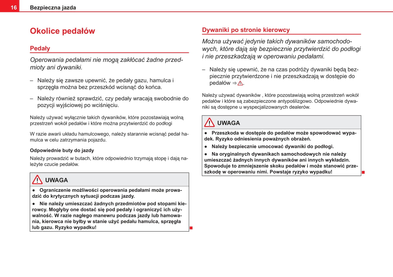 2013-2014 Seat Ibiza Owner's Manual | Polish