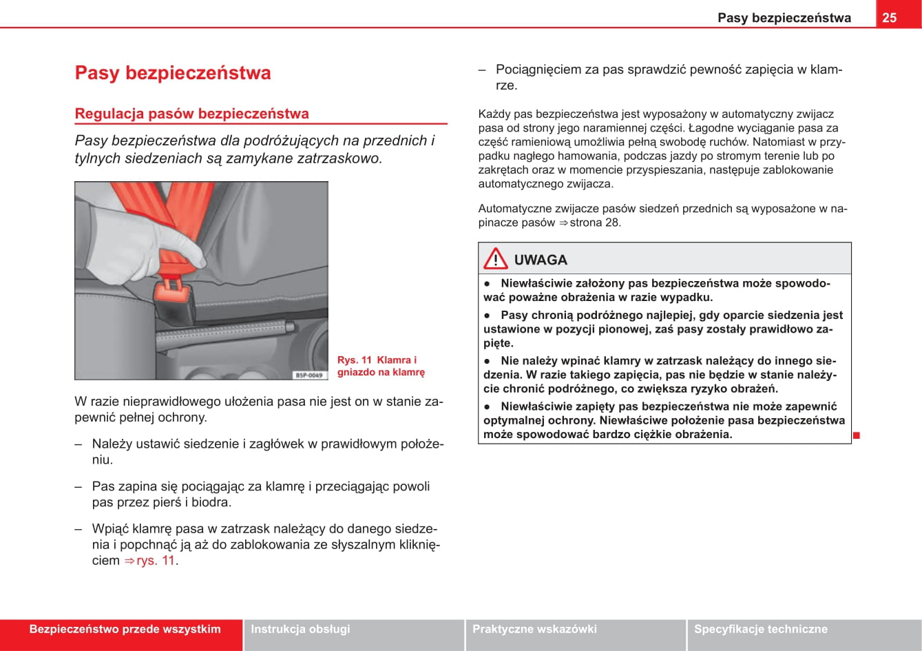 2013-2014 Seat Ibiza Owner's Manual | Polish
