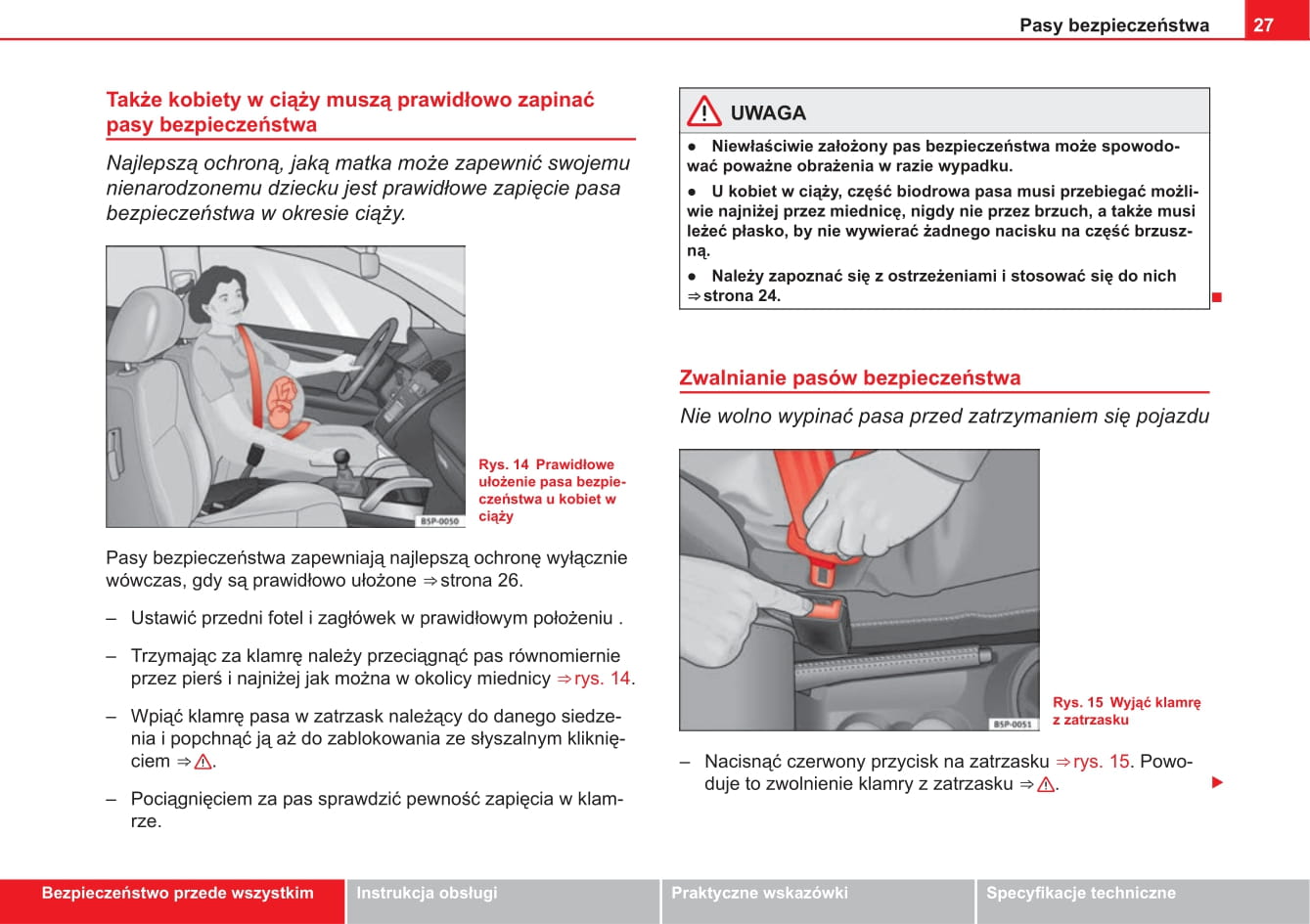2013-2014 Seat Ibiza Owner's Manual | Polish