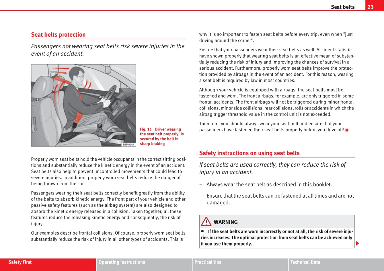 2004-2009 Seat Altea Bedienungsanleitung | Englisch