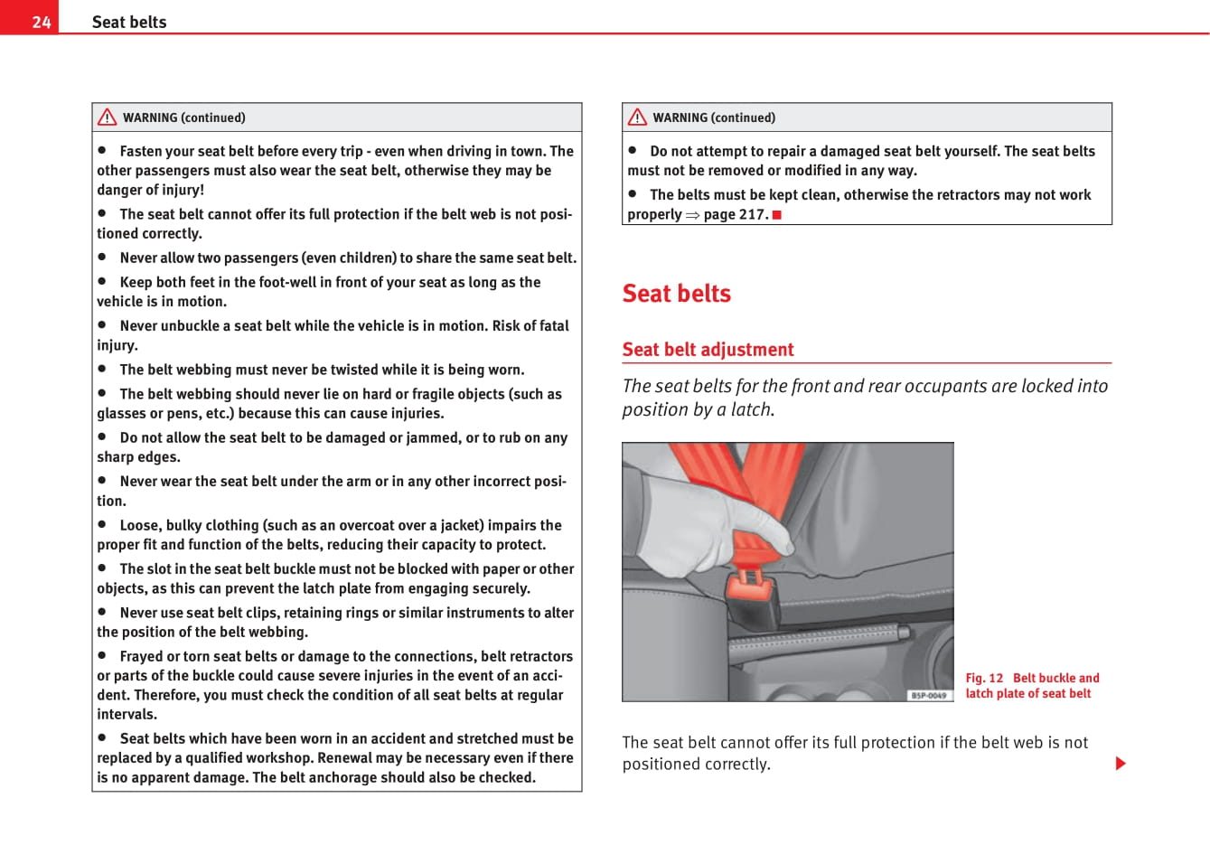 2004-2009 Seat Altea Bedienungsanleitung | Englisch