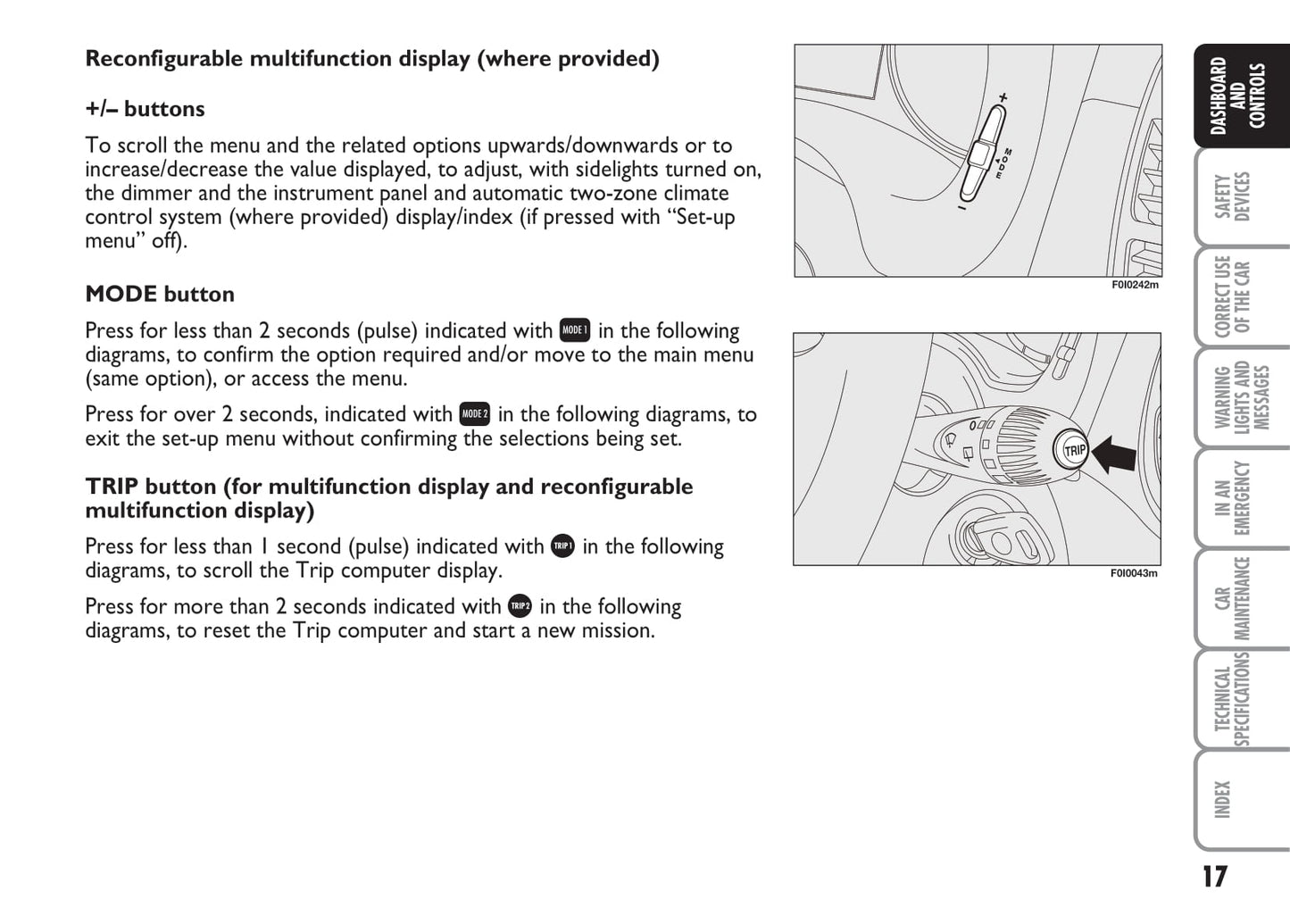 2009-2010 Fiat Punto/Grande Punto Owner's Manual | English