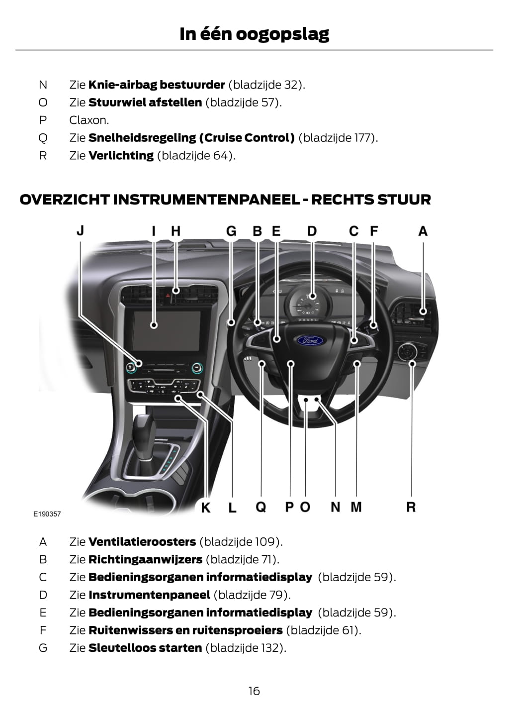 2014-2015 Ford Mondeo Hybrid Bedienungsanleitung | Niederländisch