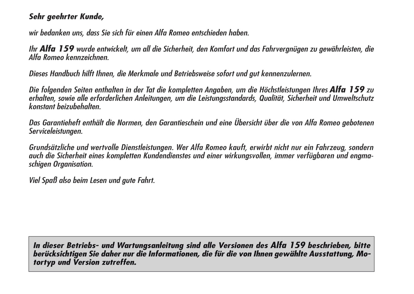 2008-2013 Alfa Romeo 159 Bedienungsanleitung | Deutsch