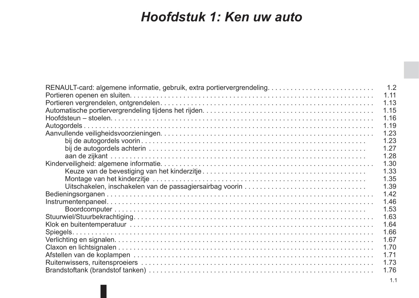 2017-2019 Renault Captur Bedienungsanleitung | Niederländisch