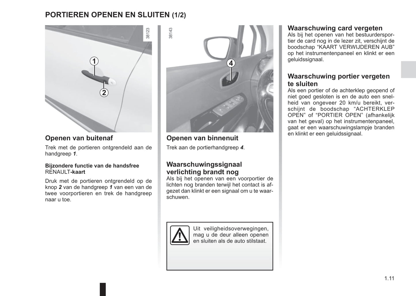 2017-2019 Renault Captur Bedienungsanleitung | Niederländisch