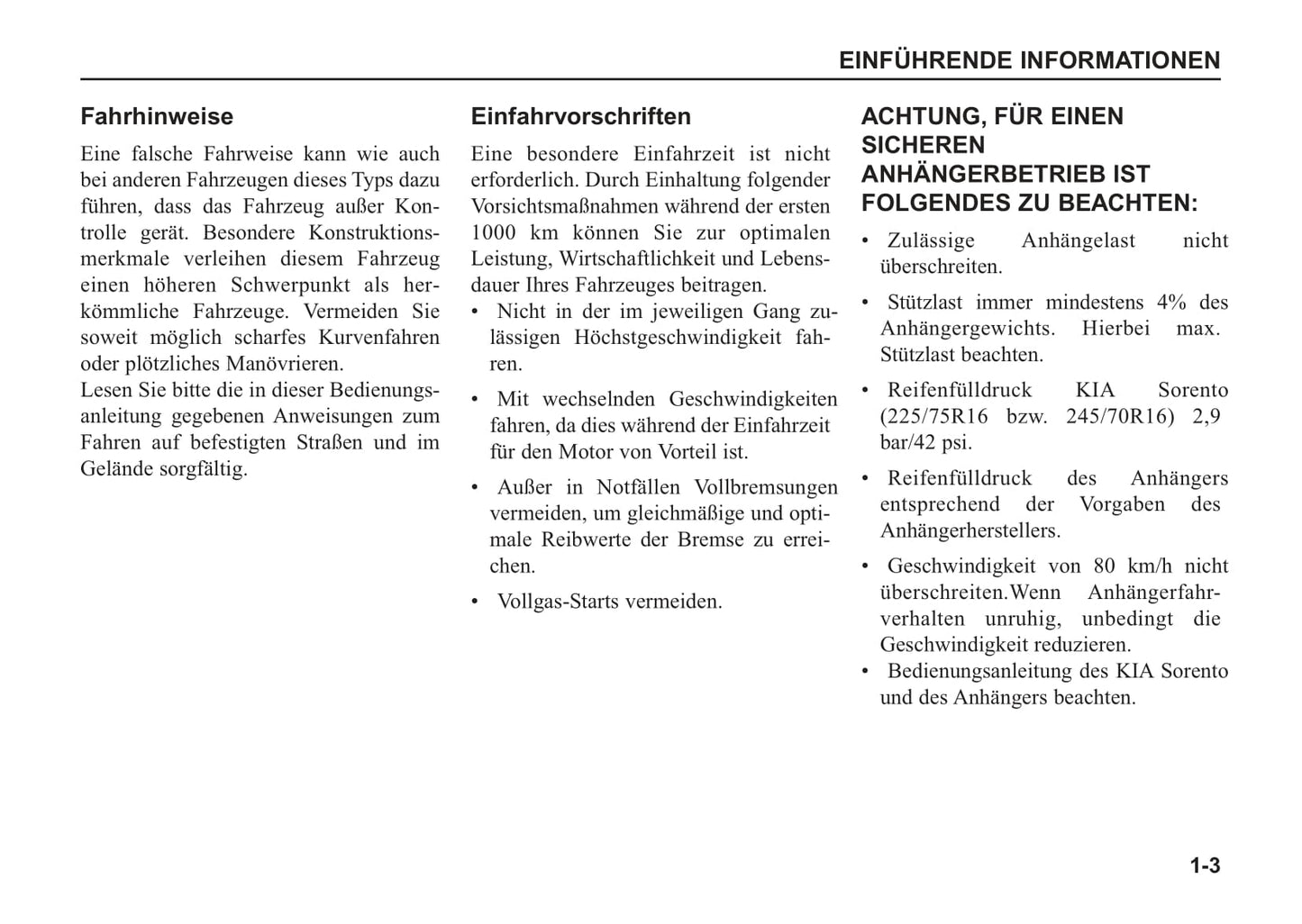 2005-2006 Kia Sorento Bedienungsanleitung | Deutsch