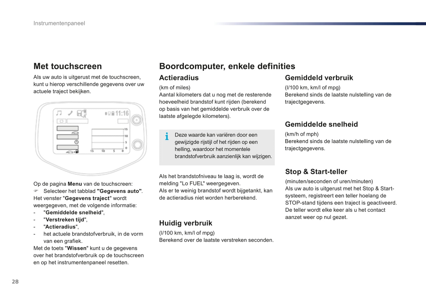 2016-2018 Peugeot 108 Owner's Manual | Dutch