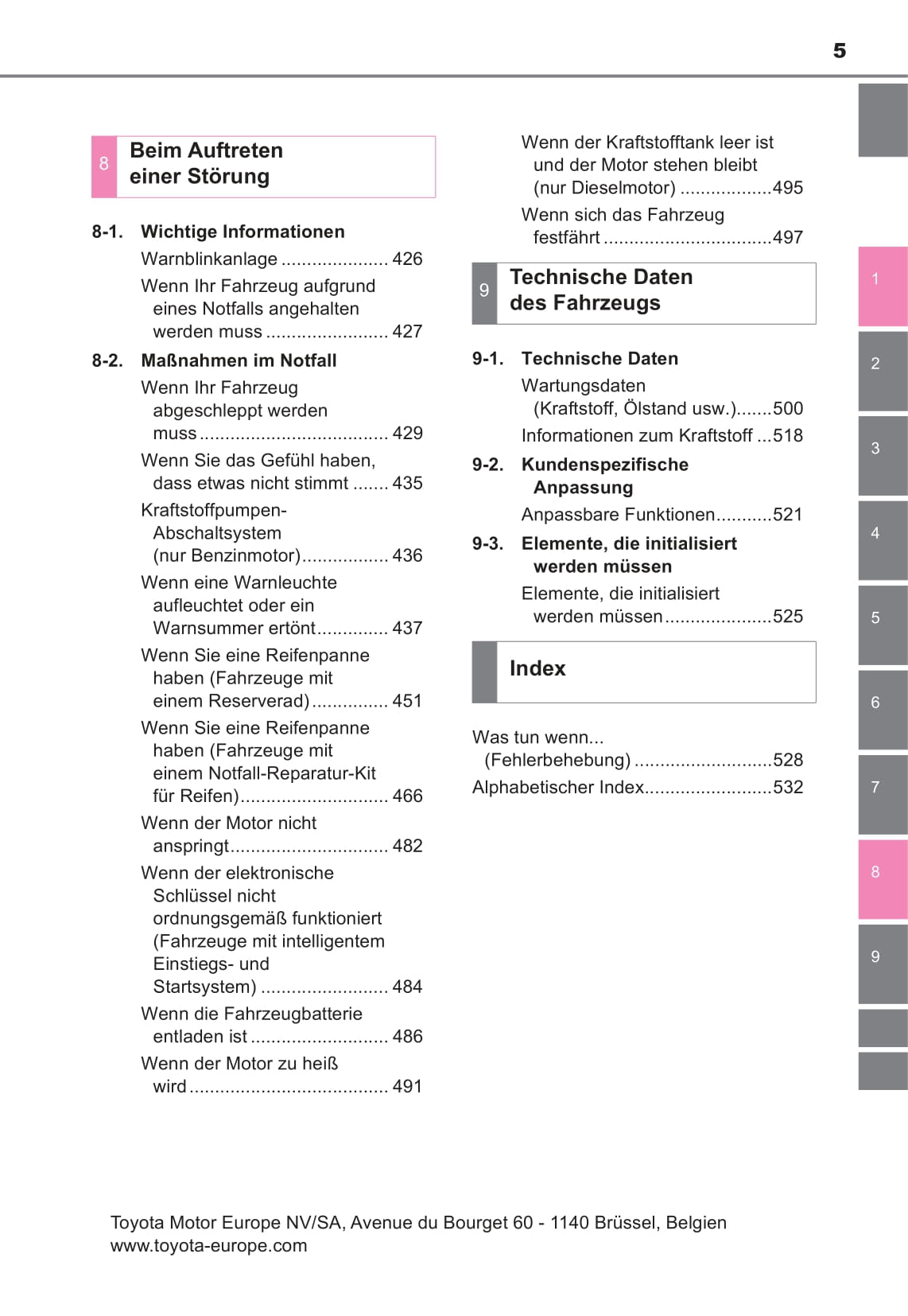 2016-2017 Toyota Yaris Bedienungsanleitung | Deutsch