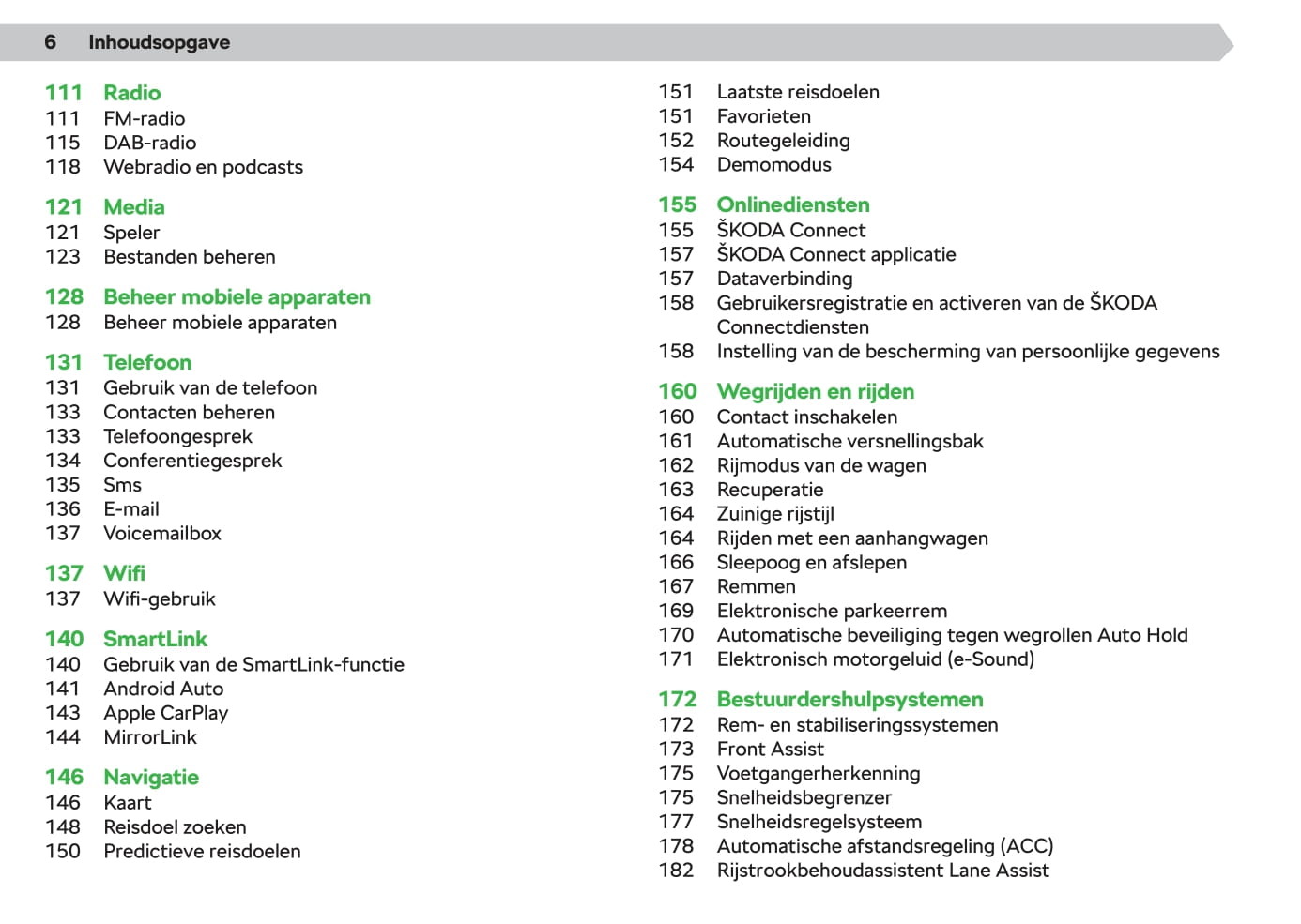 2020-2021 Skoda Enyaq iV Owner's Manual | Dutch