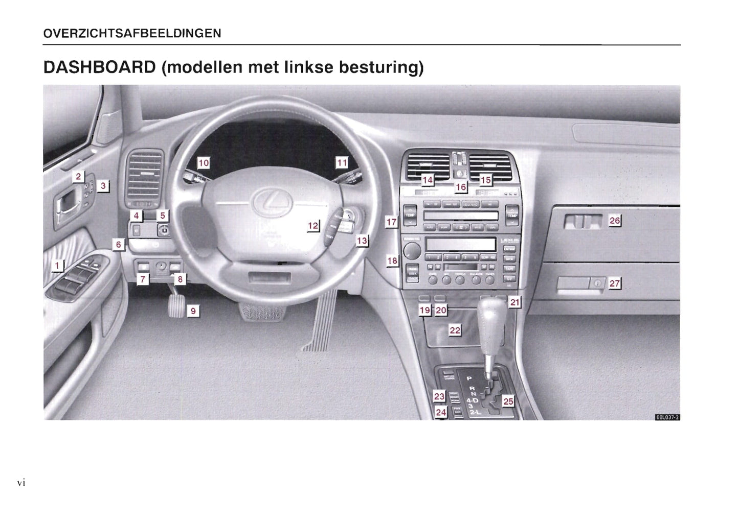 1997-1998 Lexus LS 400 Bedienungsanleitung | Niederländisch